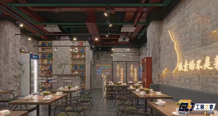 西安西安餐飲店項(xiàng)目設(shè)計(jì)效果圖案例分享裝修案例